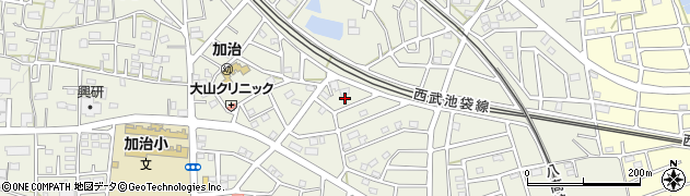 埼玉県飯能市笠縫154周辺の地図