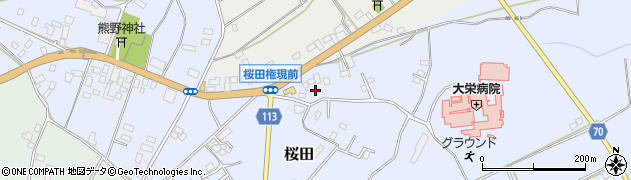 千葉県成田市桜田1061周辺の地図