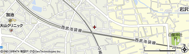 埼玉県飯能市笠縫318周辺の地図