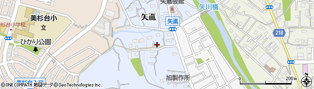 埼玉県飯能市矢颪321周辺の地図