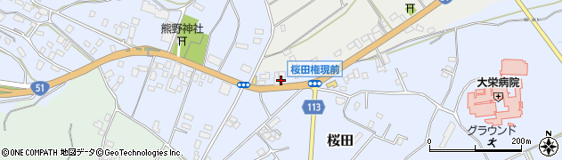 千葉県成田市桜田1000周辺の地図