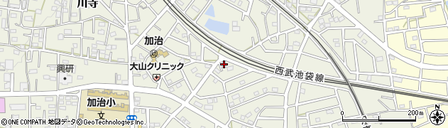 埼玉県飯能市笠縫155周辺の地図