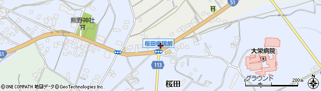 千葉県成田市桜田1002周辺の地図