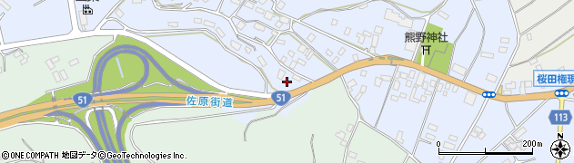 千葉県成田市桜田865周辺の地図