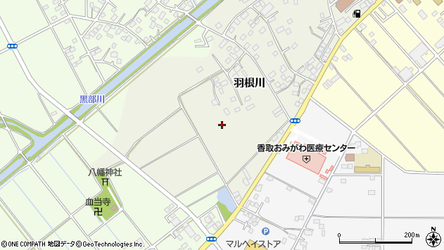 〒289-0331 千葉県香取市羽根川の地図