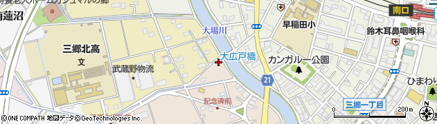 埼玉県三郷市茂田井668周辺の地図