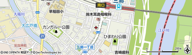 みずほ銀行三郷支店周辺の地図