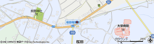 千葉県成田市桜田1002-2周辺の地図