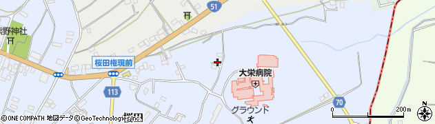 千葉県成田市桜田1059周辺の地図