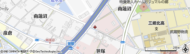 埼玉県三郷市笹塚123周辺の地図