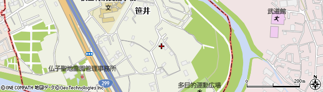 埼玉県狭山市笹井3197周辺の地図