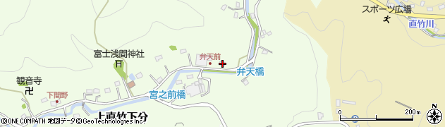 埼玉県飯能市上直竹下分65周辺の地図