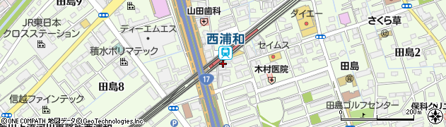 埼玉県さいたま市桜区田島周辺の地図