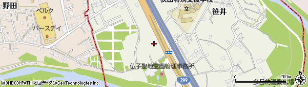 埼玉県狭山市笹井2906周辺の地図