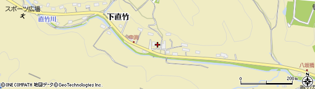 埼玉県飯能市下直竹782周辺の地図