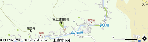 埼玉県飯能市上直竹下分81周辺の地図