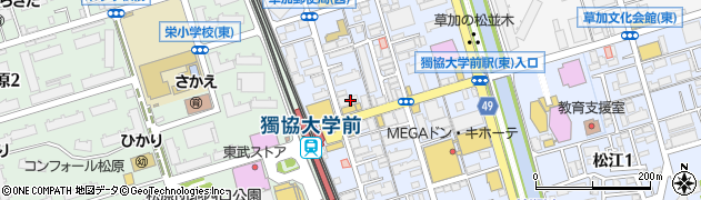 カラオケバンバン BanBan 獨協大学前駅東口店周辺の地図