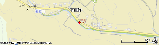 埼玉県飯能市下直竹790周辺の地図