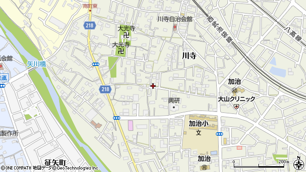 〒357-0044 埼玉県飯能市川寺の地図