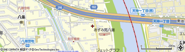 埼玉県八潮市八條3707周辺の地図