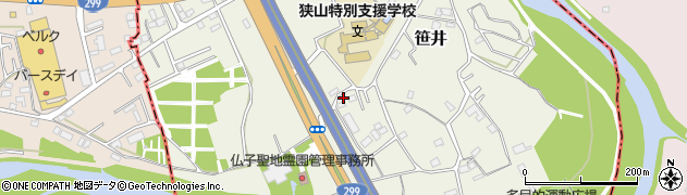 埼玉県狭山市笹井3280周辺の地図