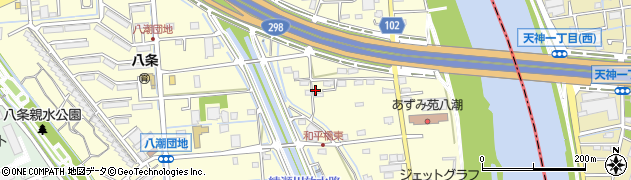 埼玉県八潮市八條3719-2周辺の地図