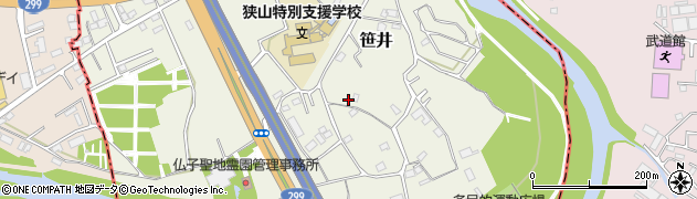 埼玉県狭山市笹井3177周辺の地図