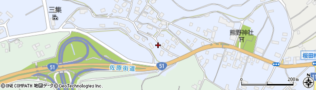 千葉県成田市桜田834周辺の地図
