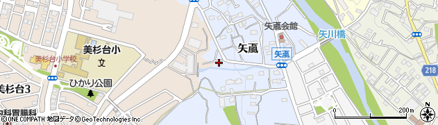 埼玉県飯能市矢颪298周辺の地図