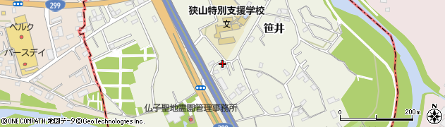 埼玉県狭山市笹井3273周辺の地図