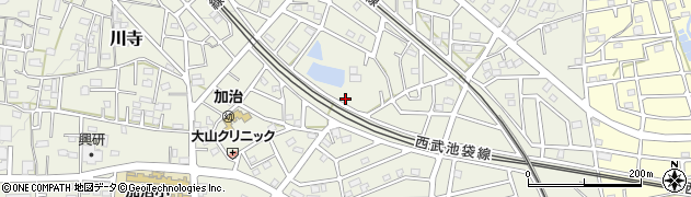 埼玉県飯能市笠縫110周辺の地図