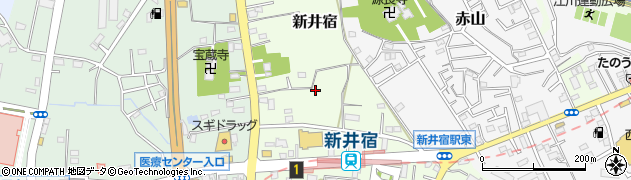 埼玉県川口市新井宿周辺の地図