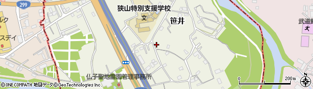 埼玉県狭山市笹井3175周辺の地図
