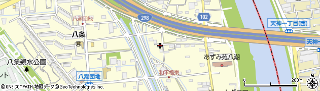 埼玉県八潮市八條3748周辺の地図