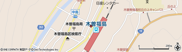 木曽おんたけ　観光局事業部周辺の地図