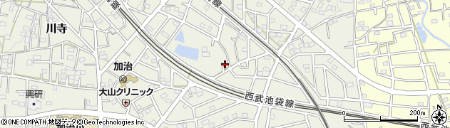 埼玉県飯能市笠縫114周辺の地図