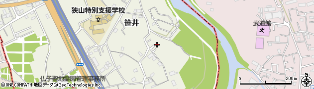 埼玉県狭山市笹井3159周辺の地図