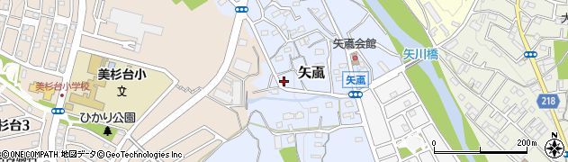 埼玉県飯能市矢颪295周辺の地図