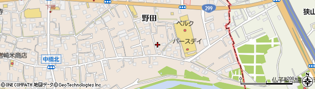 埼玉県入間市野田819周辺の地図
