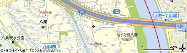 埼玉県八潮市八條3771周辺の地図