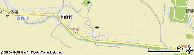 埼玉県飯能市下直竹801周辺の地図