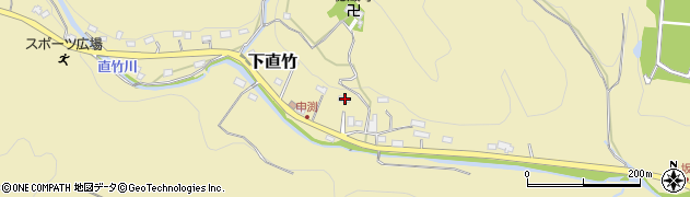 埼玉県飯能市下直竹785周辺の地図