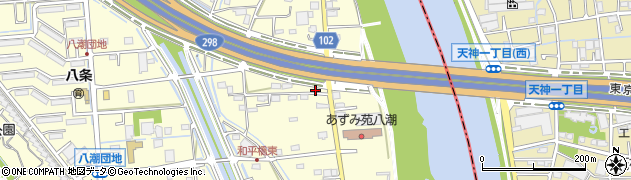 埼玉県八潮市八條3813周辺の地図
