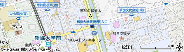 松原団地駅入口周辺の地図