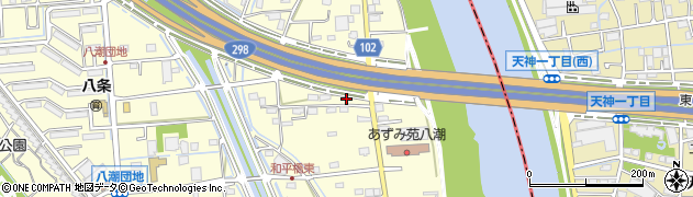 埼玉県八潮市八條3812周辺の地図