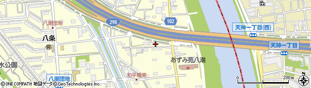 埼玉県八潮市八條3810周辺の地図