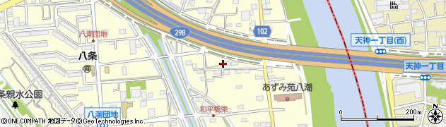 埼玉県八潮市八條3797周辺の地図