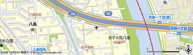 埼玉県八潮市八條3808周辺の地図