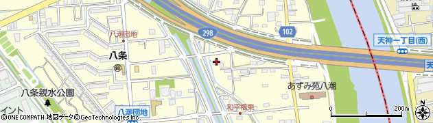 埼玉県八潮市八條3750周辺の地図