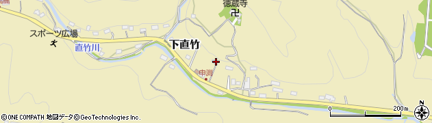 埼玉県飯能市下直竹777周辺の地図